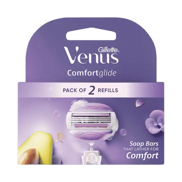 GILLETTE VENUS COMFORT GLIDE  PACK OF 2REFILLS 