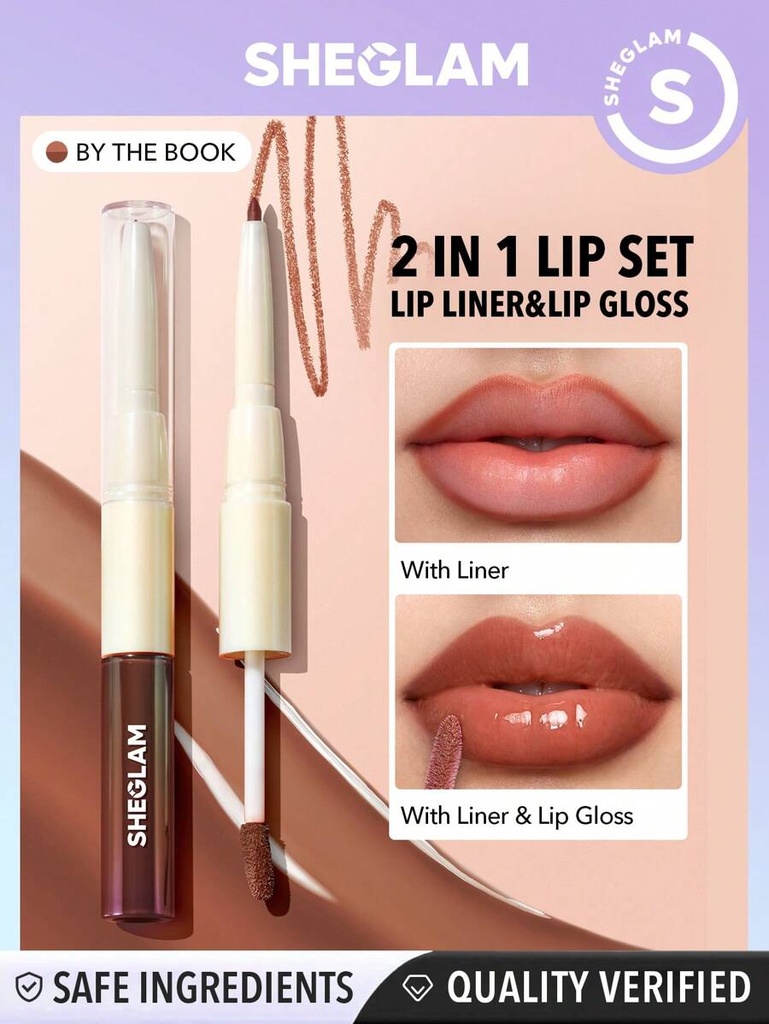 SHEGLAM LIP RULES LINER &GLOSS PEN BY THE BOOK 4.3G 
