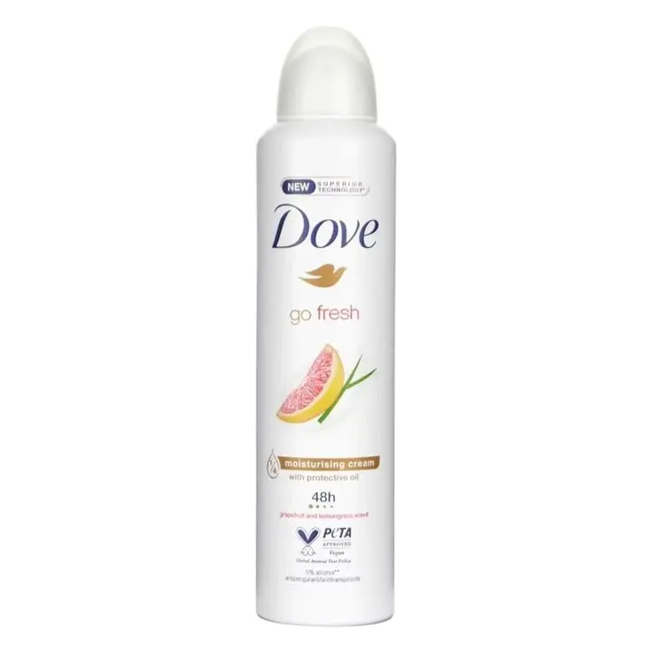 DOVE GO FRESH GRAPEFRUIT AND LEMONGRASS SCENT 250ML