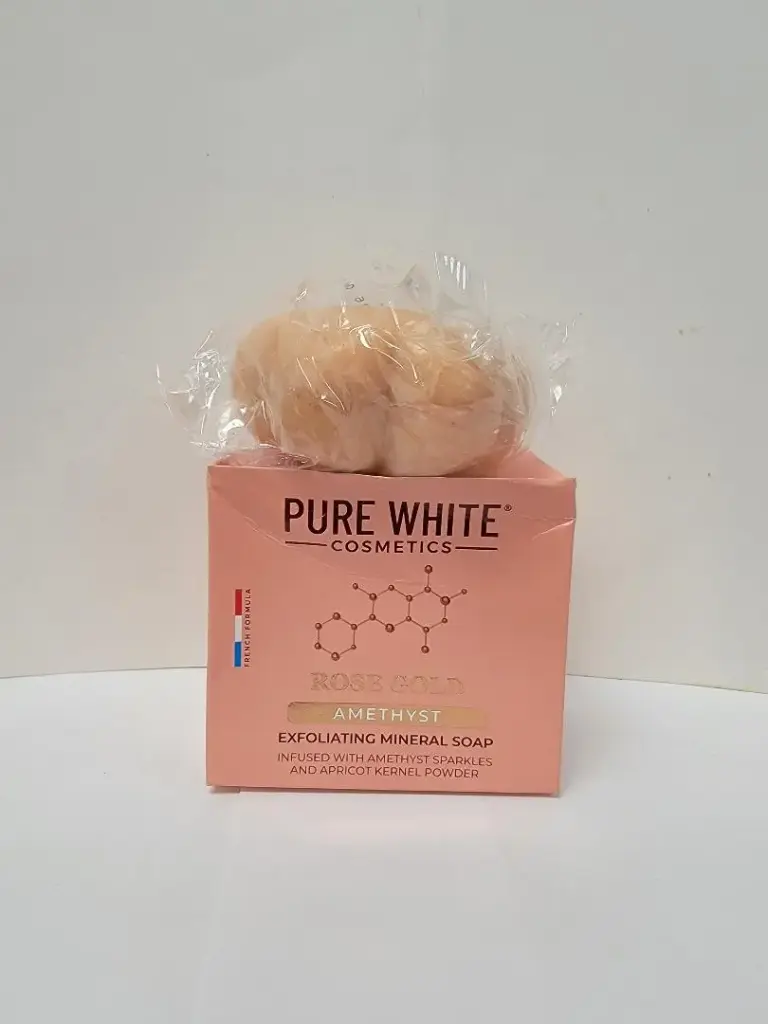 PURE WHITE COSMETICS ROSE GOLD AMETHYST SOAP 150G
