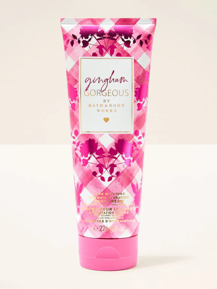 BATH AND BODY GINGHAM GORGEOUS BODY CREAM 226G