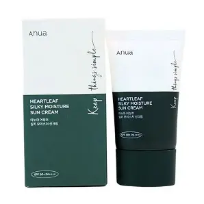 ANUA HEARTLEAF SILKY MOISTURE SUN CREAM 