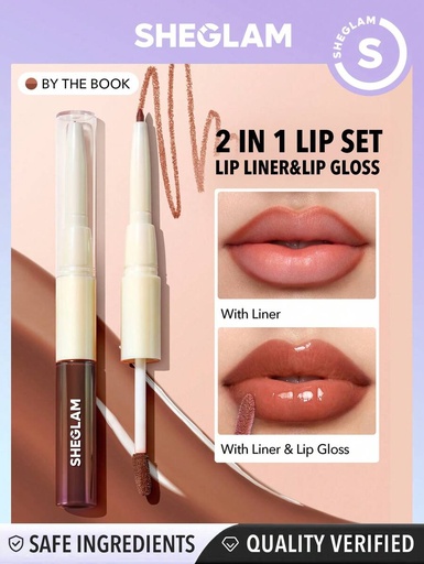 SHEGLAM LIP RULES LINER &GLOSS PEN BY THE BOOK 4.3G 