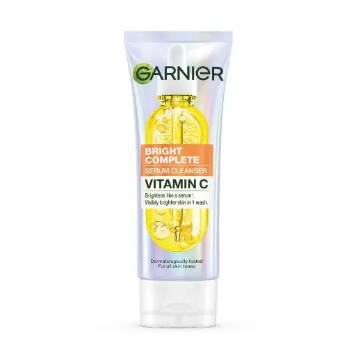 GARNIER BRIGHT SERUM CLEANSER FACE WASH 100ML 