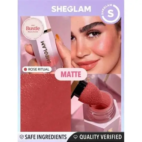 SHEGLAM COLOR BLOOM LIQUID BLUSH ROSE RITUAL 5.2ML