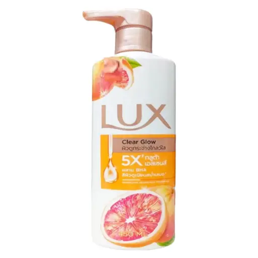 LUX CLEAR GLOW BODYWASH 450ML