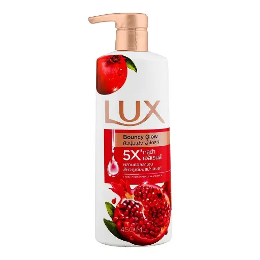 LUX BOUNCY GLOW BODYWASH 450ML