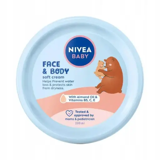 NIVEA BABY FACE &BODY SOFT CREAM 200ML
