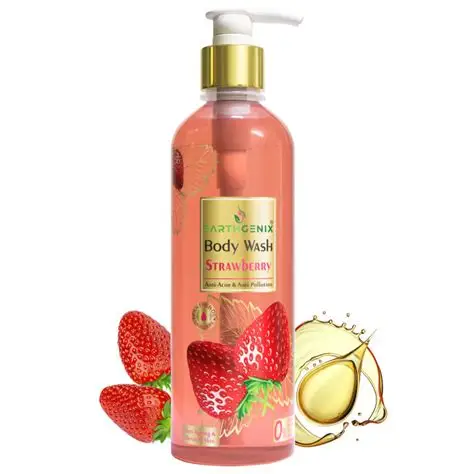 EARTH GENIX BODY WASH STRAEBERRY 500 ML