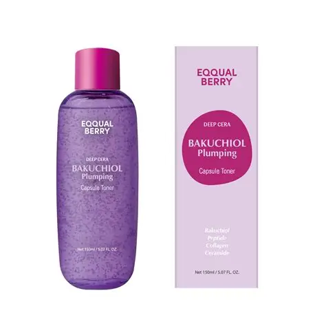 EQQUAL BERRY BAKUCHIOL PLUMPING CAPSULE TONER 150ML 