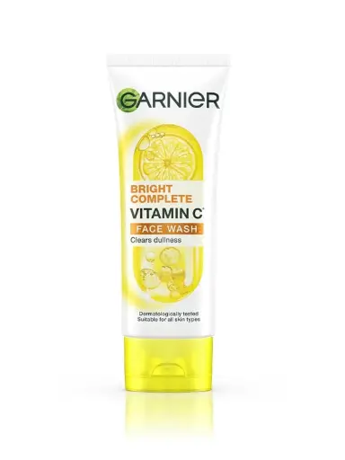 GARNIER BRIGHT COMPLETE VITAMIN C FACE WASH 100ML 