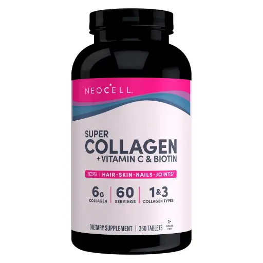 NEOCELL SUPER COLLAGEN + VITAMIN C & BIOTIN DIETARY SUPPLEMENT 360TABLETS 