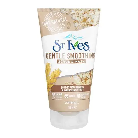ST.IVES GENTLE SMOOTHING SCRUB&MASK 150ML 